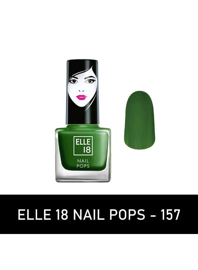 إيل 18 طلاء أظافر Elle 18 Nail Pops، لون رقم 157، بلمسة نهائية لامعة، 5 مل - Image 2